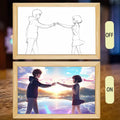 Your Name LED Night Light Painting Frame | Anime Decor Design YN-4