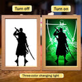 One Piece LED Light Painting Frame | Anime Night Light Design 12