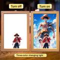 One Piece LED Light Painting Frame | Anime Night Light Design 13