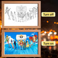 One Piece LED Light Painting Frame | Anime Night Light Design 09