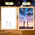 Your Name LED Night Light Painting Frame | Anime Decor Design YN-1