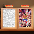One Piece LED Light Painting Frame | Anime Night Light Design 16