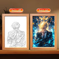 One Piece LED Light Painting Frame | Anime Night Light Design 22
