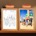 One Piece LED Light Painting Frame | Anime Night Light Design 21