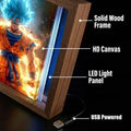 Dragon Ball Z LED Light Painting Frame | Goku Night Light