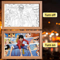 One Piece LED Light Painting Frame | Anime Night Light Design 17