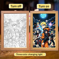 Naruto LED Light Painting Frame | Anime Night Light Design 003