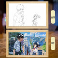 Your Name LED Night Light Painting Frame | Anime Decor Design YN-2