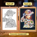 One Piece LED Light Painting Frame | Anime Night Light Design 04